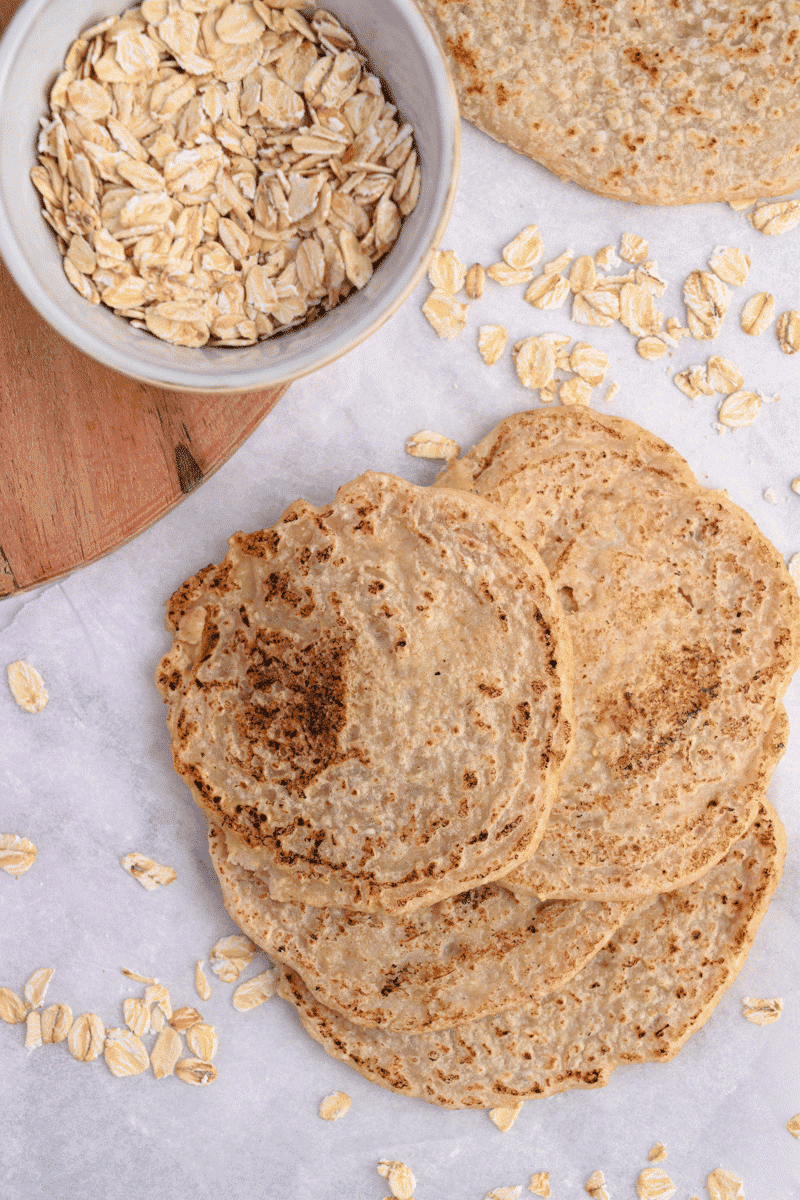 How to Make Oatmeal Tortillas with 3 just Ingredients