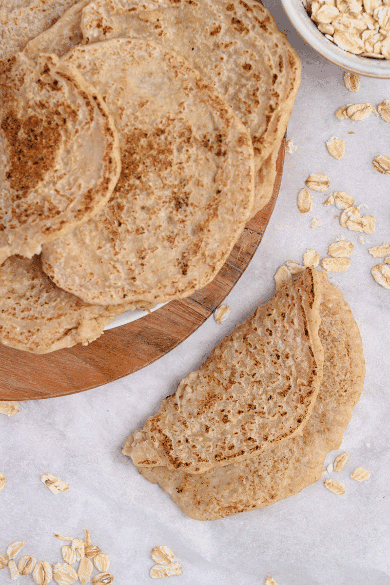 How to Make Oatmeal Tortillas with 3 just Ingredients