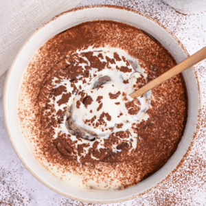 tiramisu weetabix protein porridge