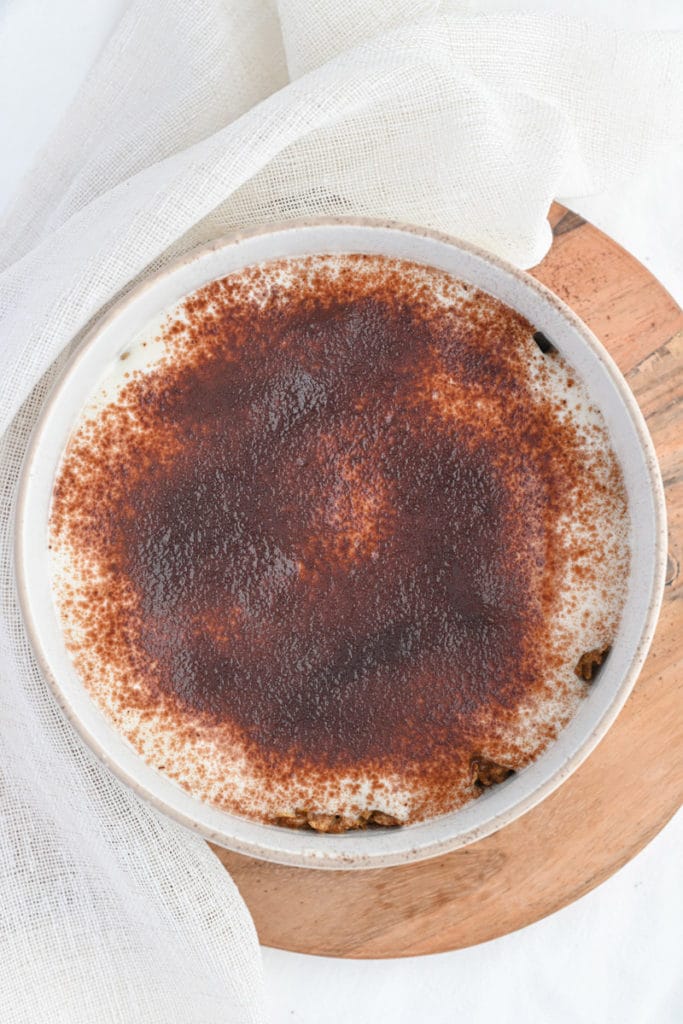 Healthy Tiramisu Oatmeal