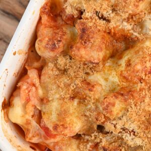 Easy Keto Pizza Casserole with Cauliflower