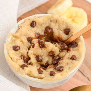 3 ingredients healthy banana mug cake