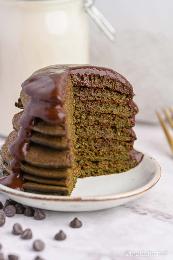 protein pancakes with spinach