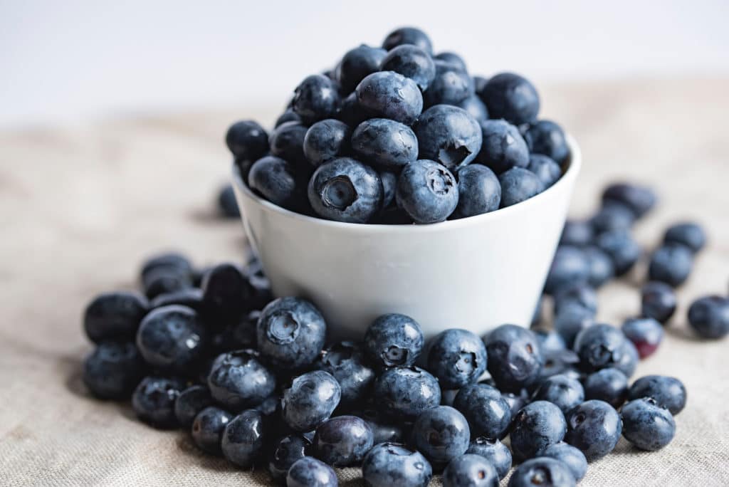 protein blueberry yogurt bowl 