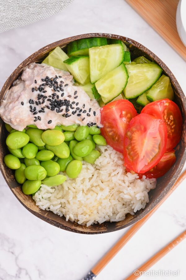 High Protein Tuna Sushi Bowl