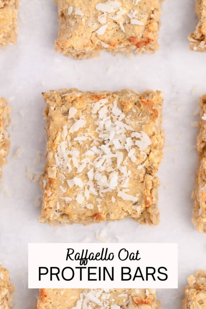 Raffaello protein oatmeal bars recipe