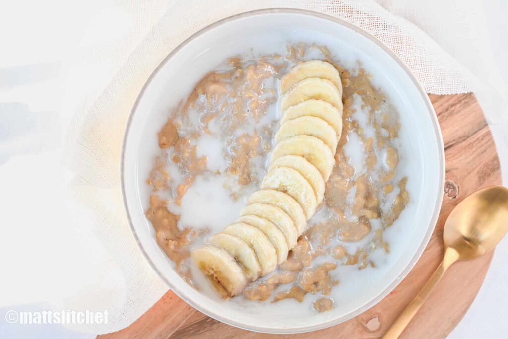 protein oatmeal with casein protein powder