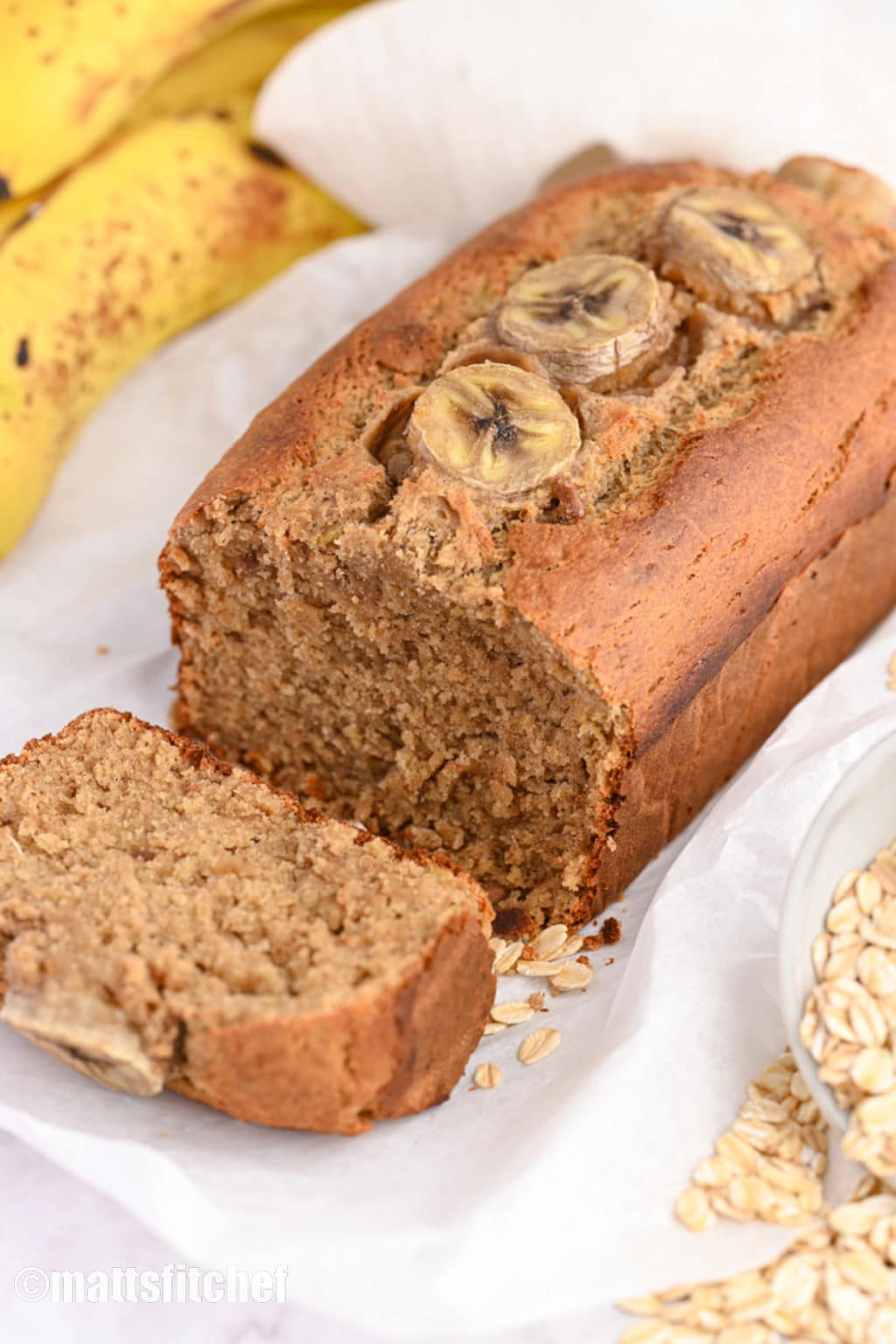 Moist Protein Banana Bread (no Sugar, no Oil)