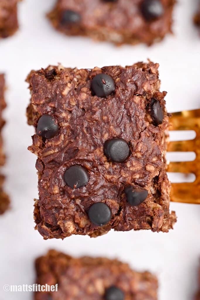brownie protein oat bars recipe