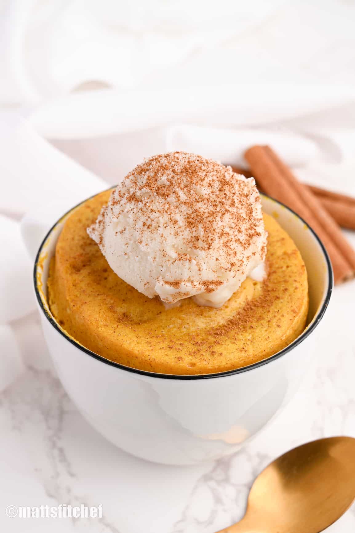 protein pumpkin mug cake recipe