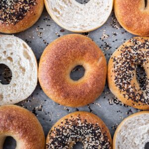 2 Ingredient Bagels with Greek Yogurt