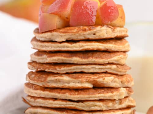 Apple Protein Pancakes with Greek Yogurt - MattsfitChef