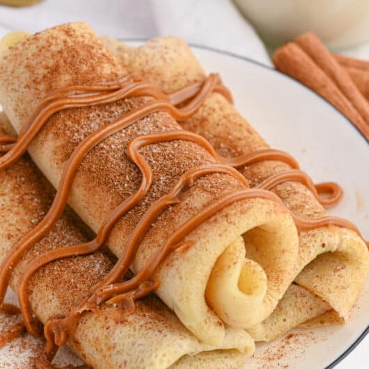 Cinnamon Roll Protein Crepes