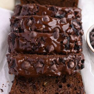 healthy chocolate banana bread