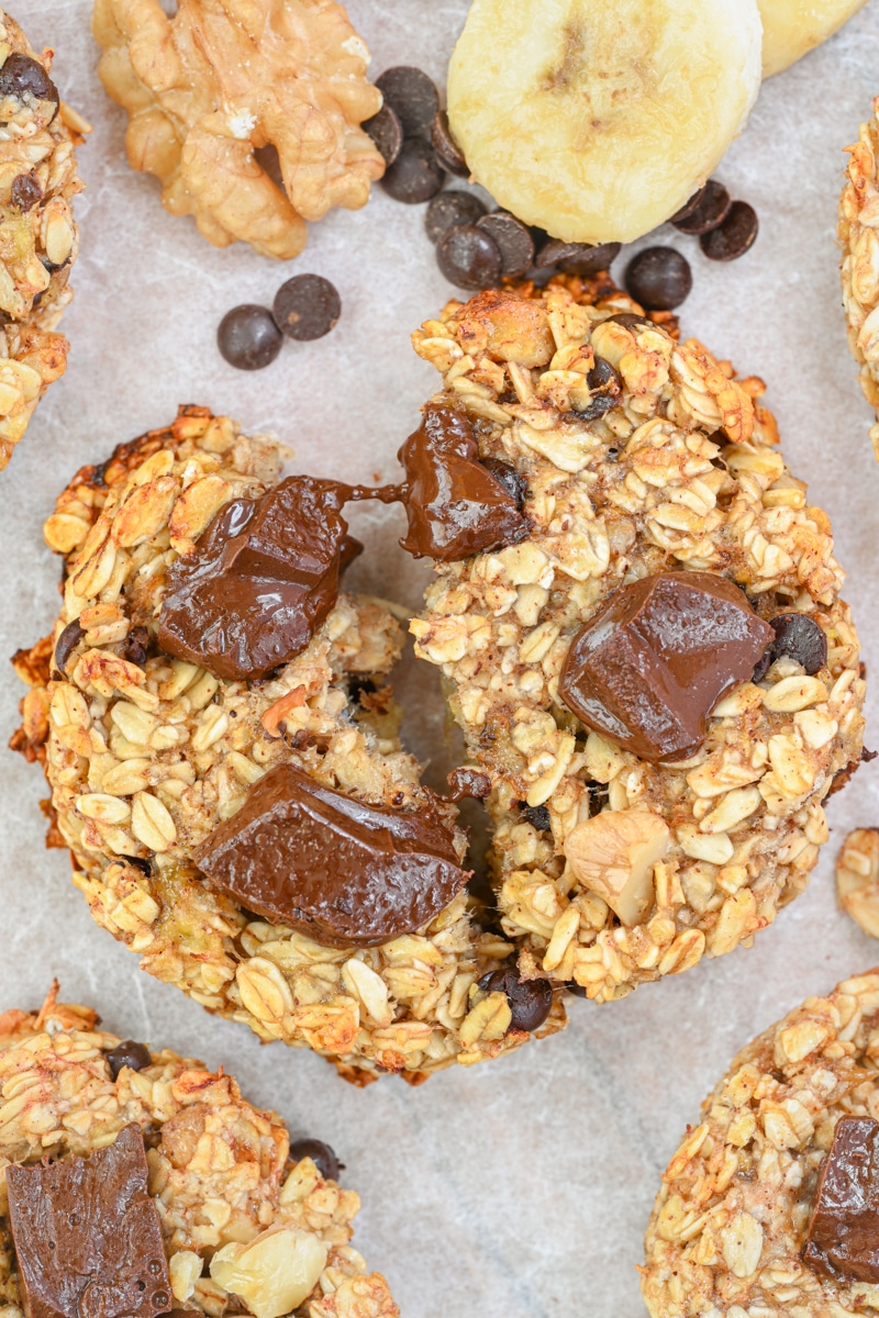 oatmeal protein banana cookies with egg whites