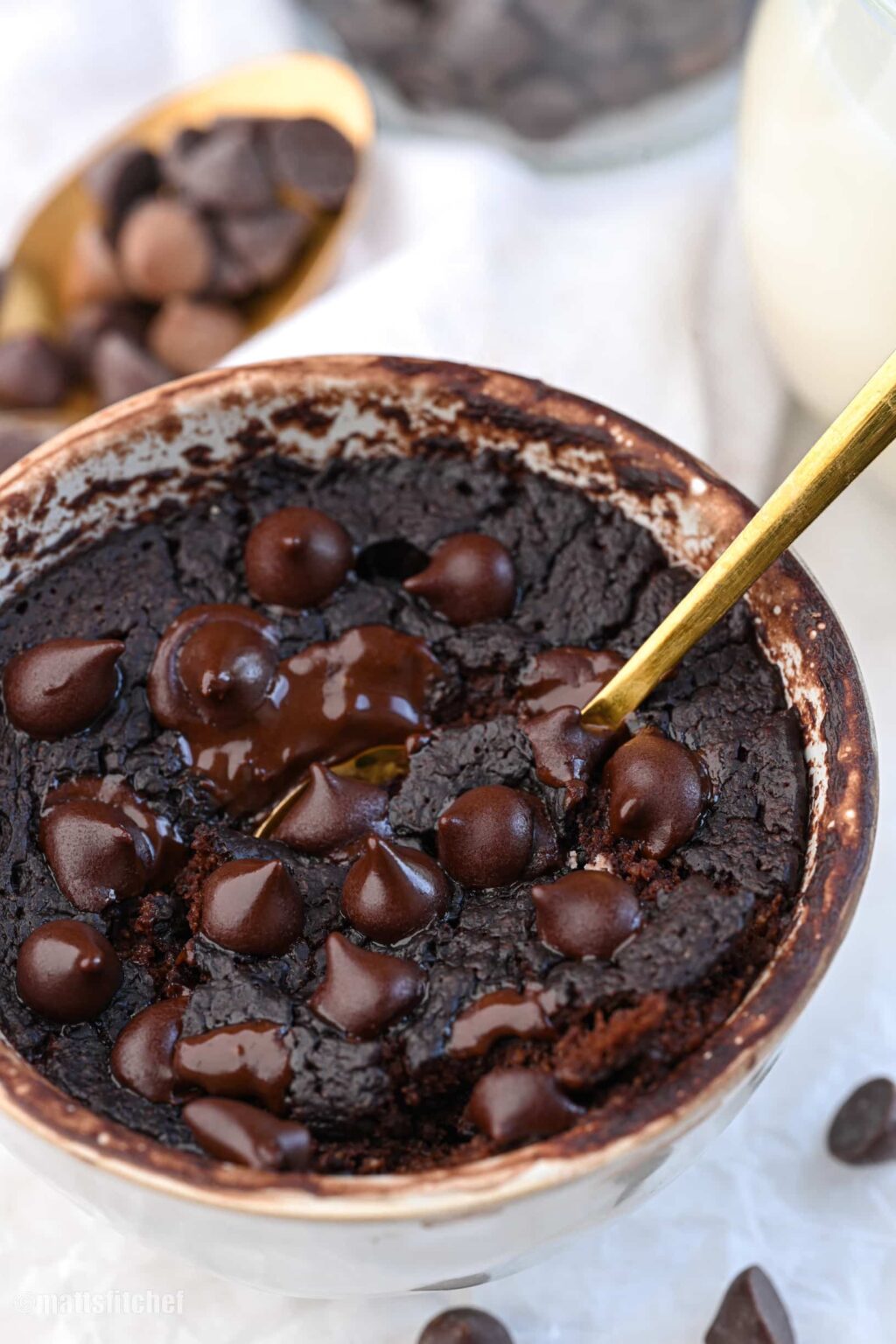 Flourless Protein Brownie Mug Cake (Keto)