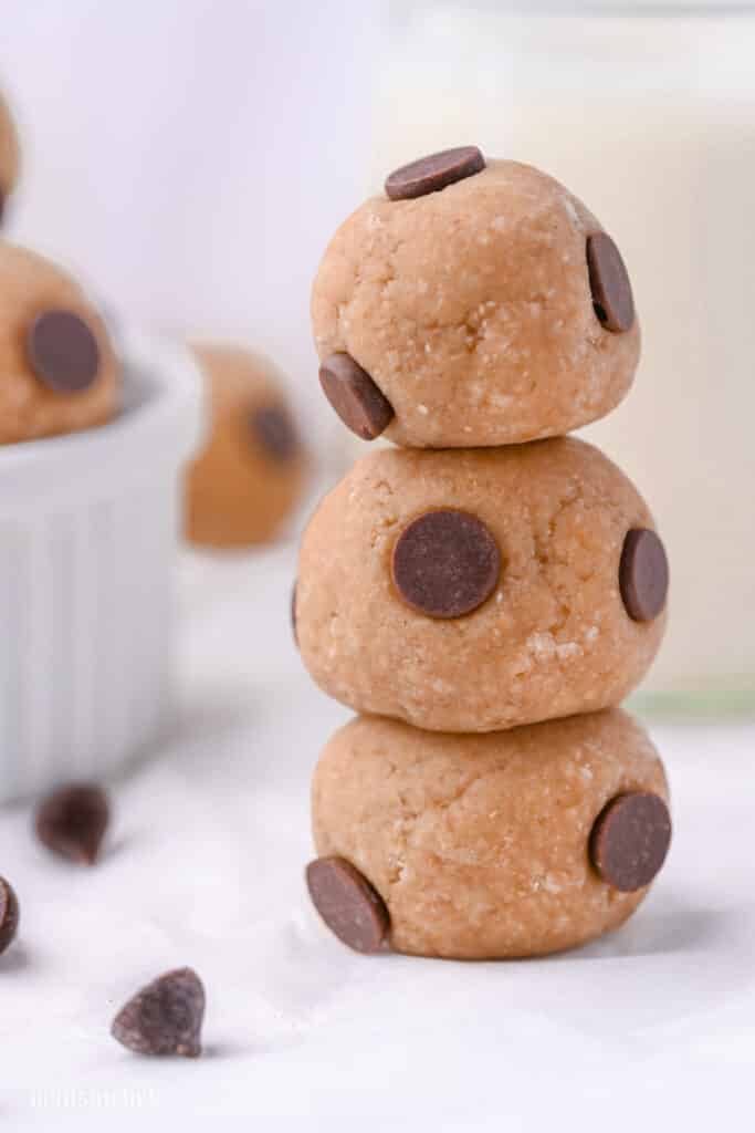 healthy cookie dough bites with oats