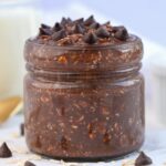 simple chocolate overnight oats for one