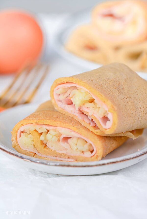 Healthy Ham And Cheese Roll Ups With Egg