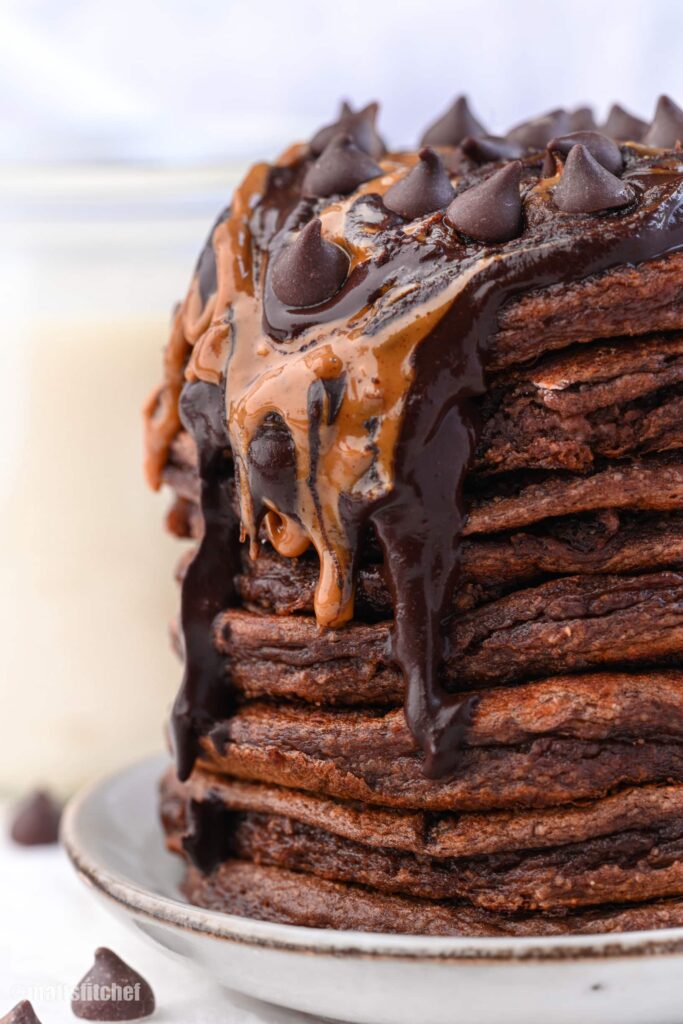 chocolate peanut butter pancakes