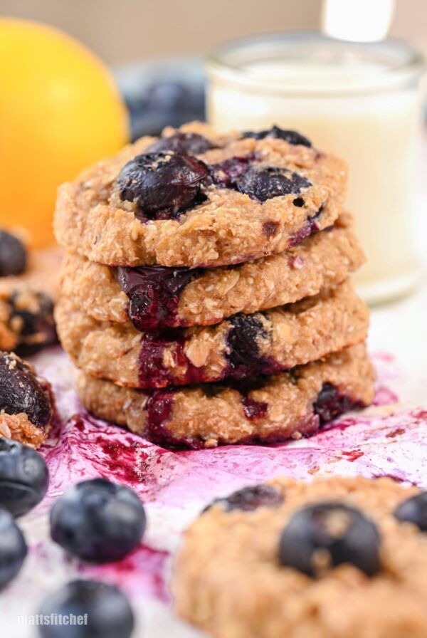 Healthy Blueberry Oatmeal Cookies