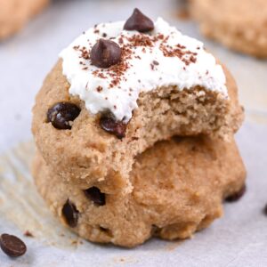 healthy banana cookies with frosting