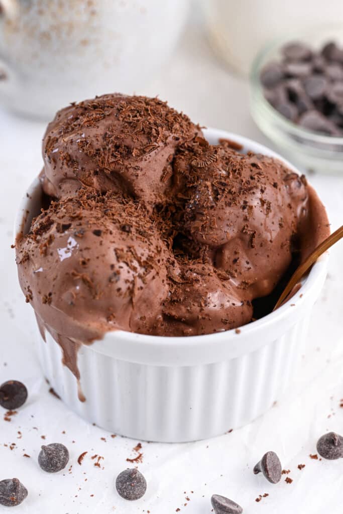 TikTok viral cottage cheese ice cream with chocolate healthy recipe