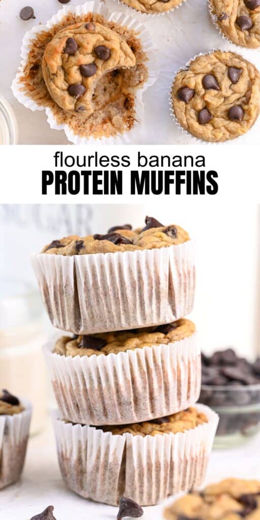 flourless protein muffins with banana