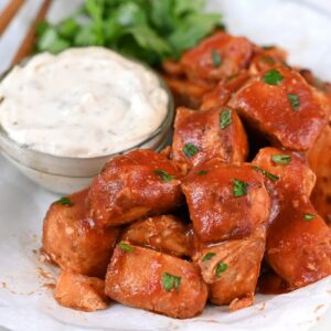 Air fryer salmon bites recipe