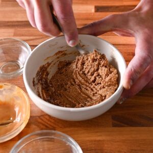 peanut butter cookie dough with 3 ingredients