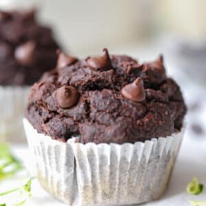 Healthy Chocolate Zucchini Muffins