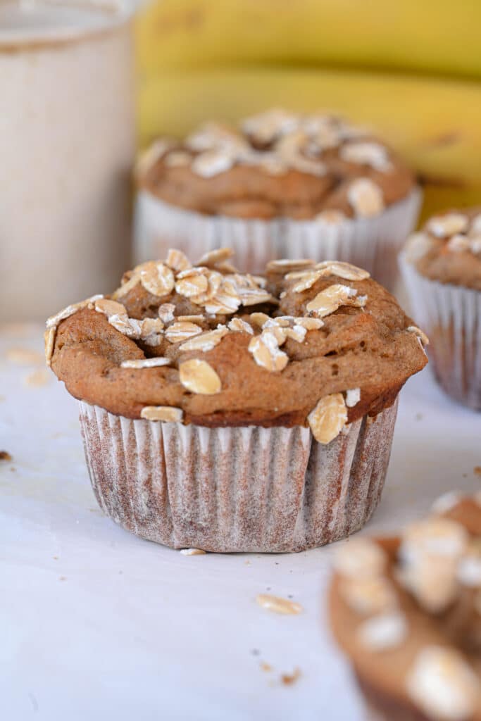 Oatmeal banana muffins healthy recipe