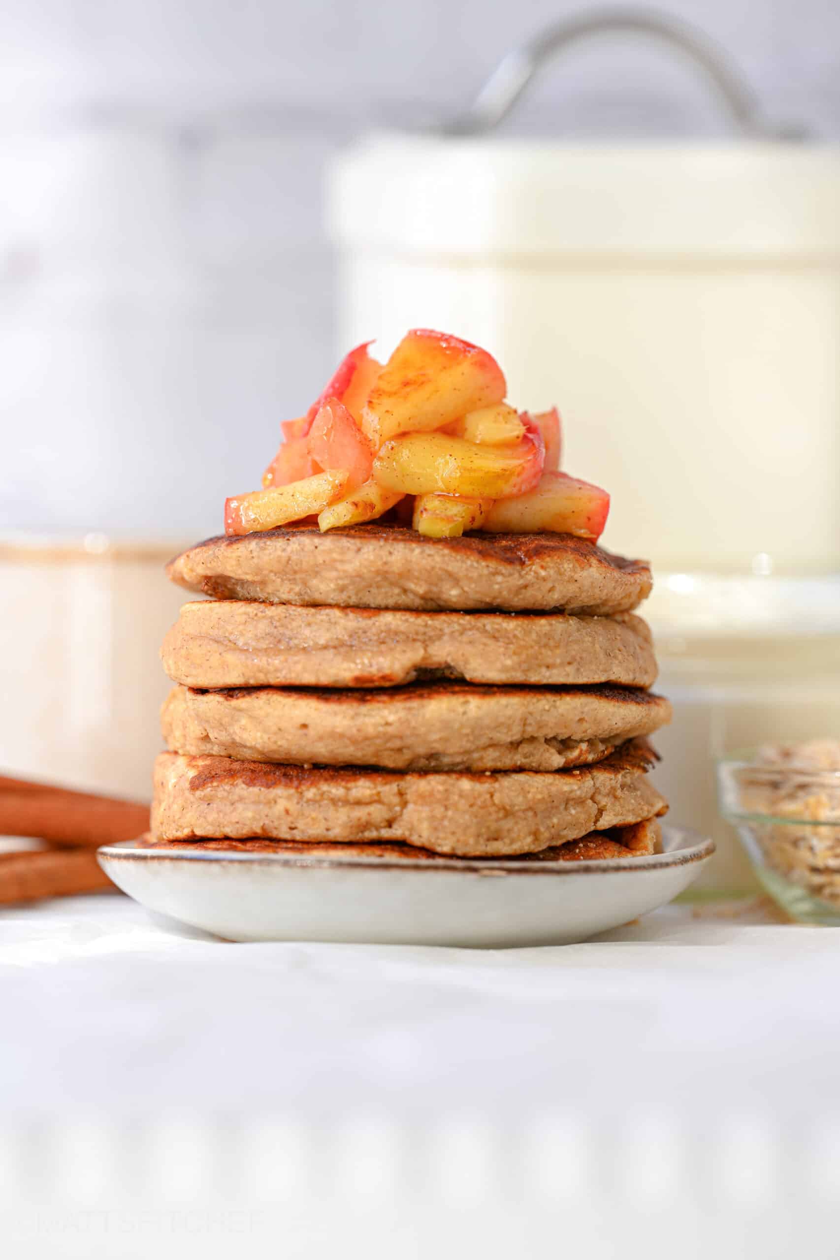 Apple Oatmeal Pancakes