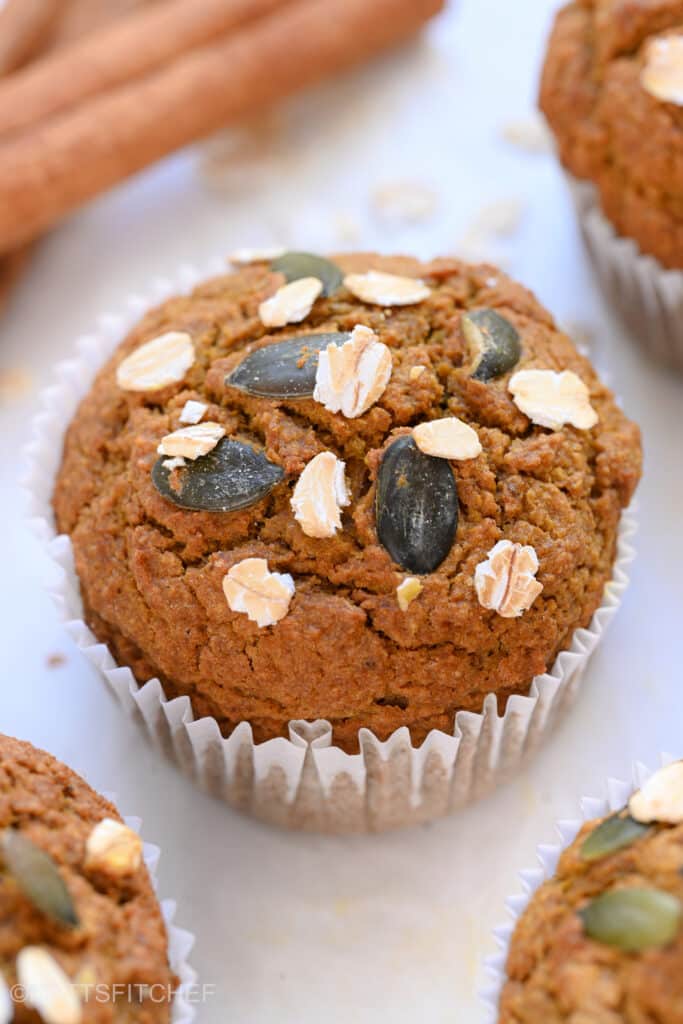 Flourless pumpkin muffins