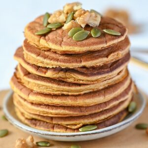 Healthy Pumpkin Oatmeal Pancakes