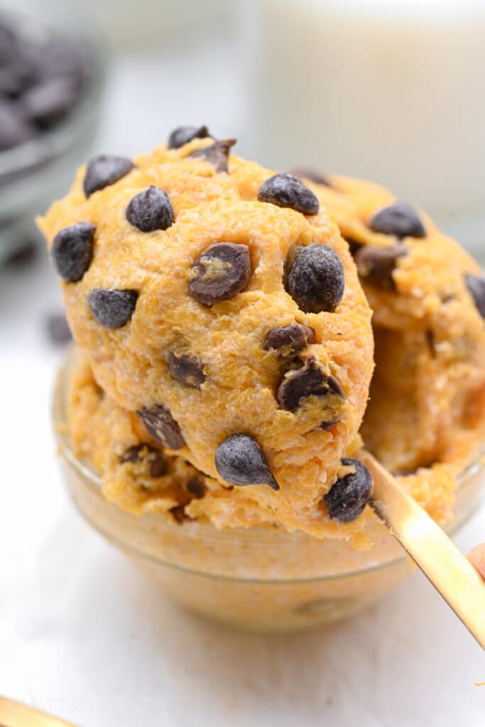 No Bake Cookie Dough with Pumpkin