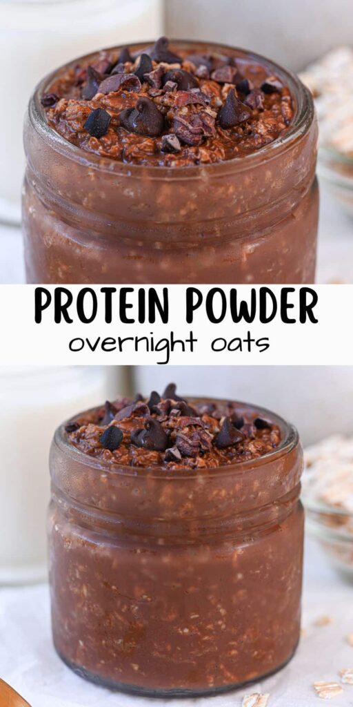 Protein Overnight Oats for Pinterest