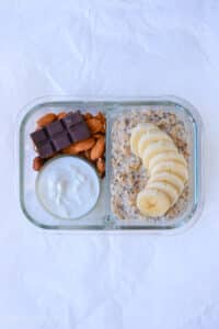 High calorie meal prep breakfast box