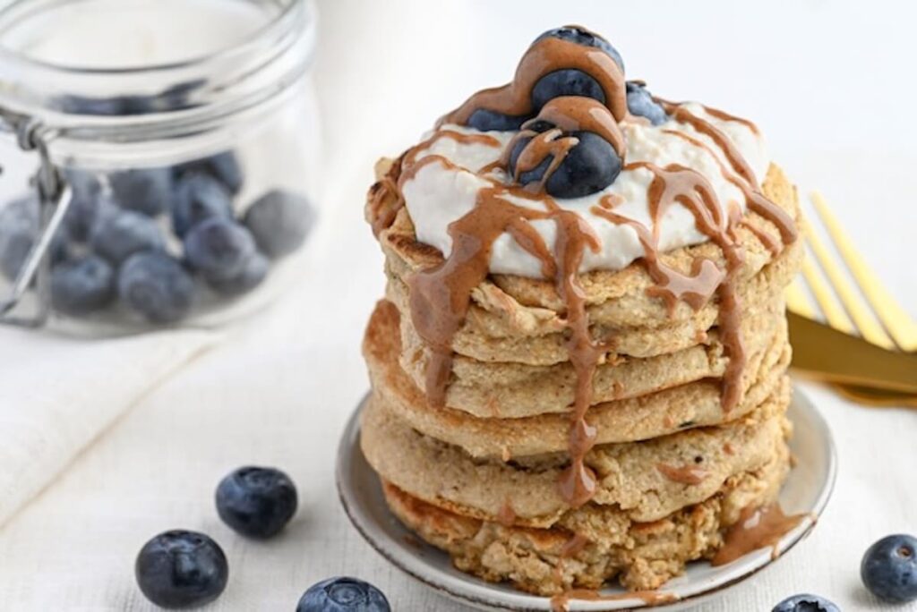 blender blueberry oatmeal pancakes recipe