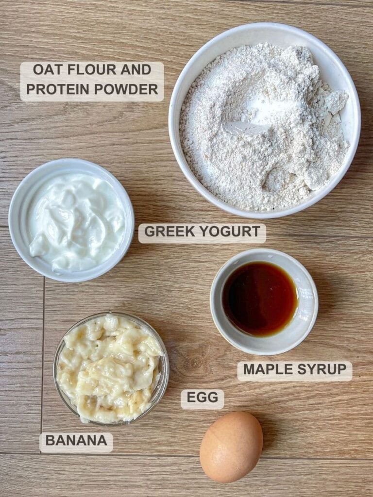 ingredients for protein muffins