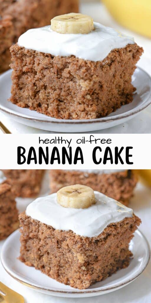 Oil-free banana cake