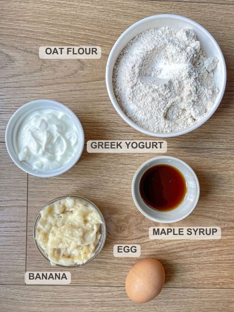 Ingredients for low calorie muffins