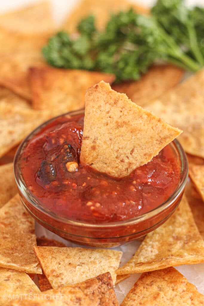 Homemade Salsa Chips Recipe