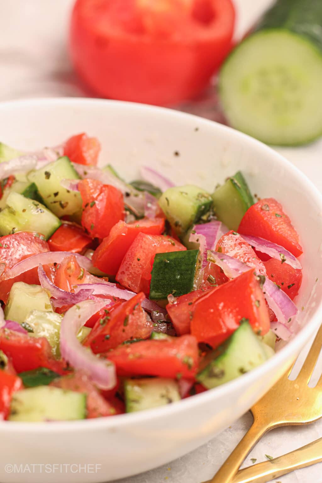 Simple Cucumber Tomato Salad Recipe