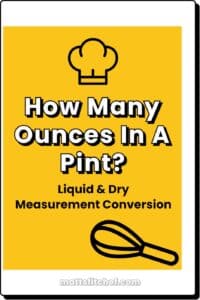 How many ounces in a pint cover