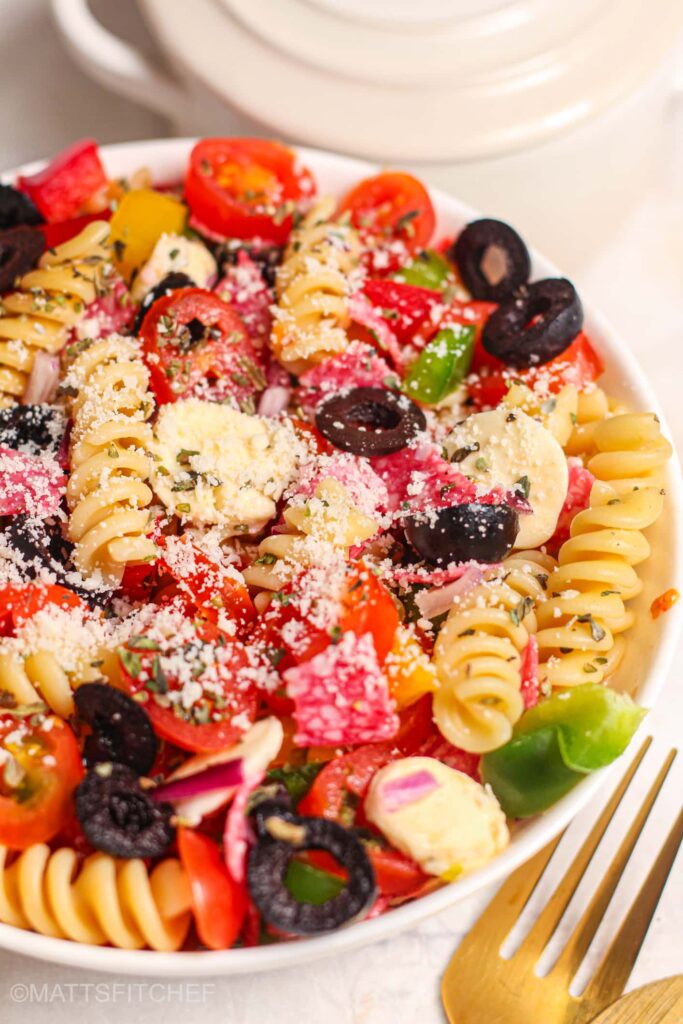 Italian Pasta Salad with Italian Dressing