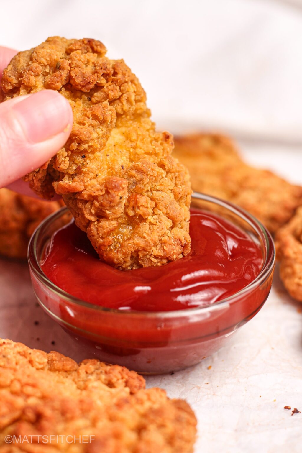 Extra Crispy Air Fryer Chicken Tenders - Healthy