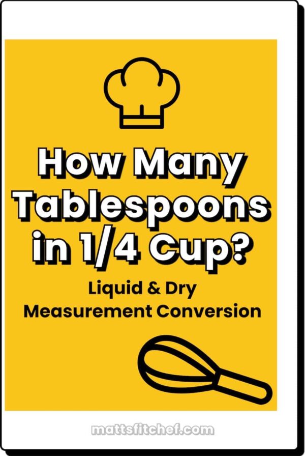 How many tablespoons in 1 4 cup