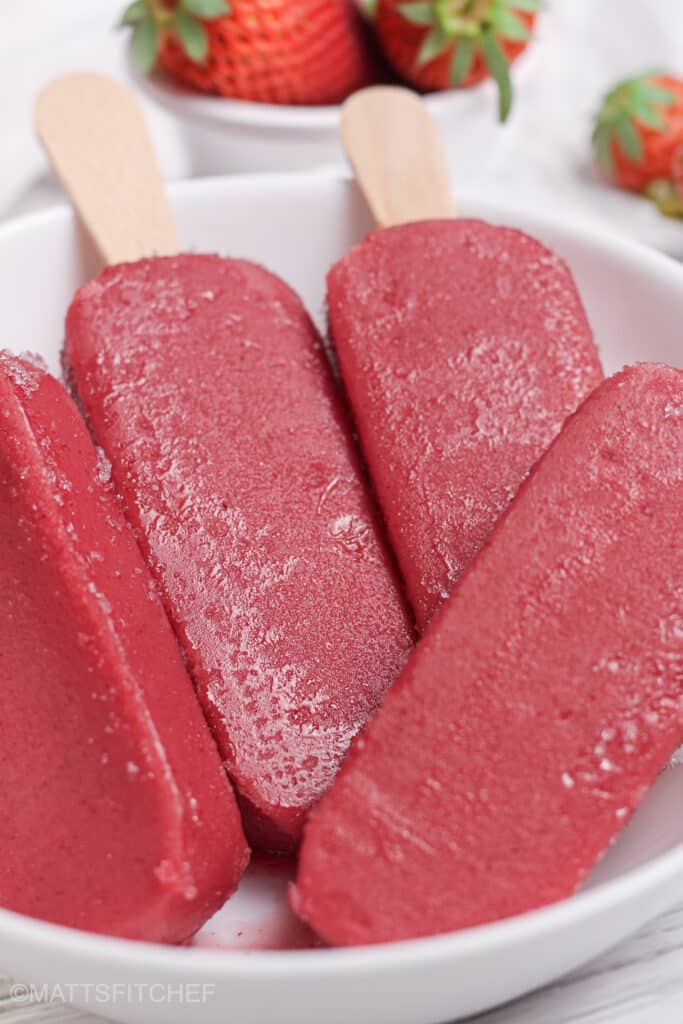 Protein Popsicles with Protein Powder