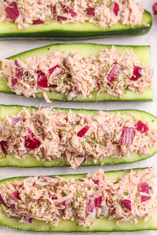 Tuna Cucumber Boats